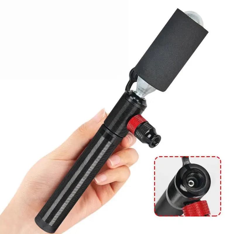 Set di 1 Gonfiatore Portatile per Pneumatici Bici, Mini Pompa Extra per Bicicletta 100PSI in Lega di Alluminio con Valvole a Scatto per Presta/Schrader/Clik