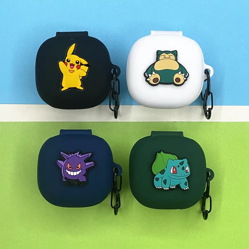 Potdemiel Pokemon Earphone Case Cover for Redmi Buds 6 Play Silicone Wireless Earbuds Charging Box Protective Shell With Hook