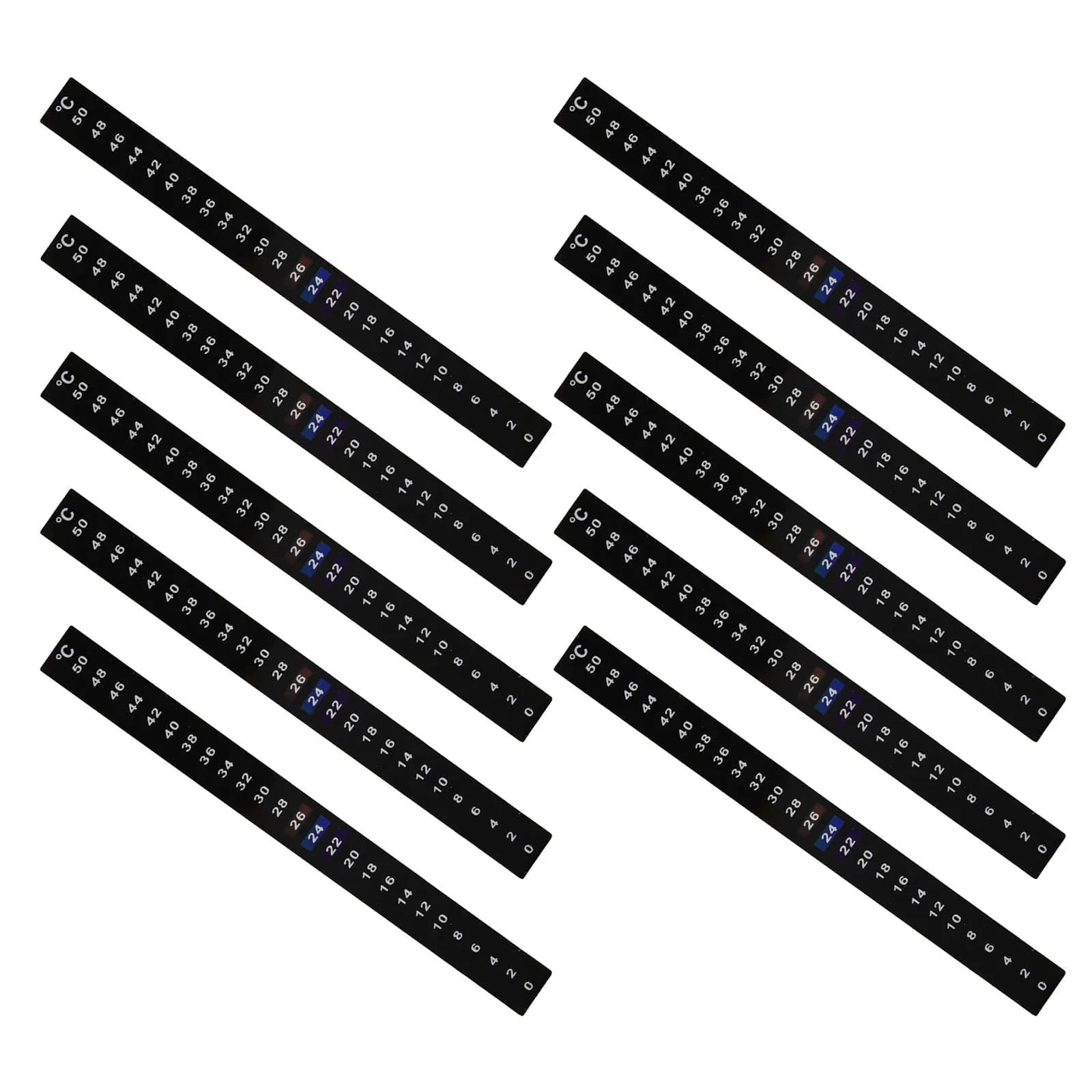 10Pcs Mason Jar Fermentation Thermometer Strips 0-50C Self Stick Temperature Indicator for Homebrew Brewing Wine Mead Cider