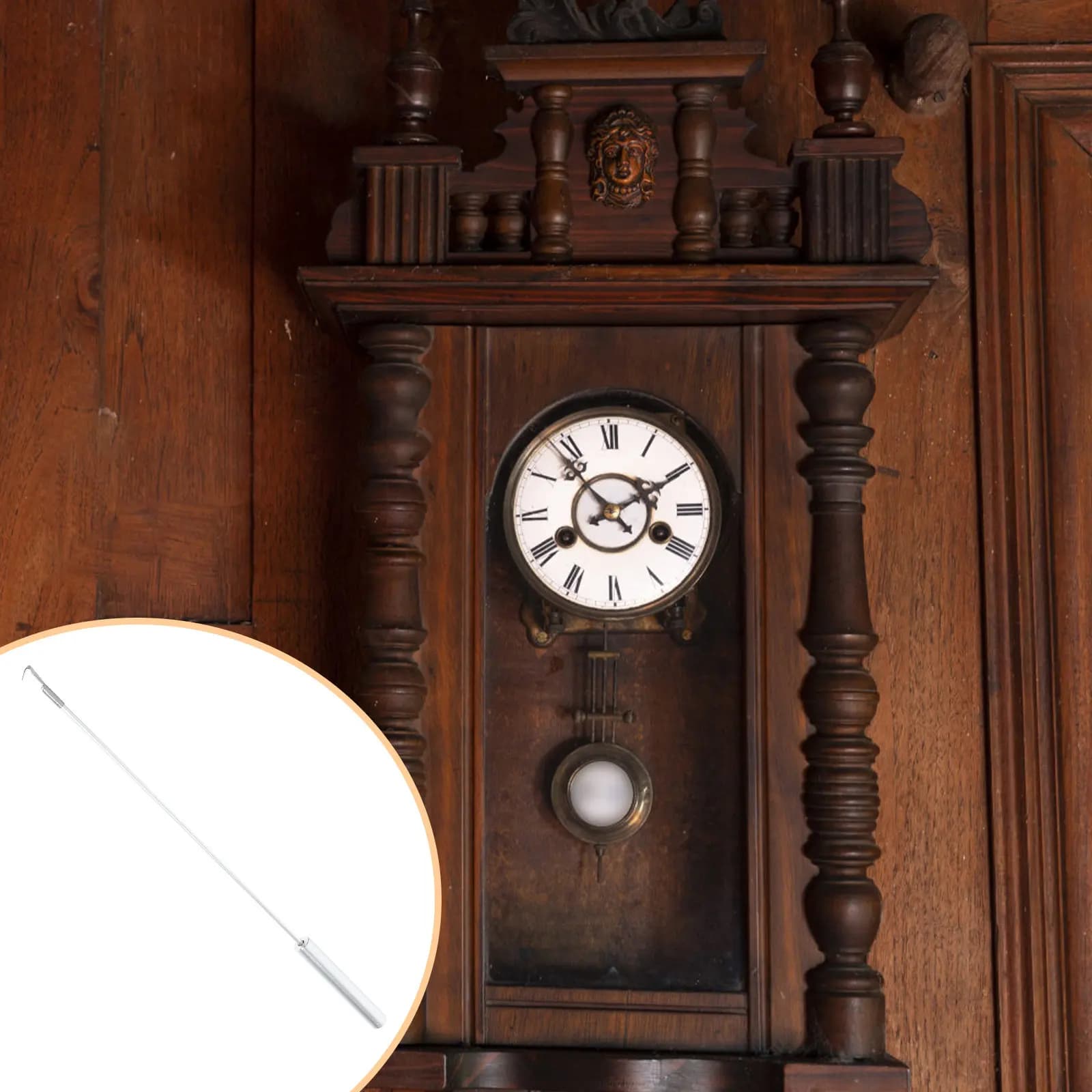 Pendolo per Orologio Fai-da-Te, Cilindro Metallico di Ricambio per Orologi da Parete, Parti di Orologio Precise e Durevoli per Riparazione, Assemblaggio e Artigianato