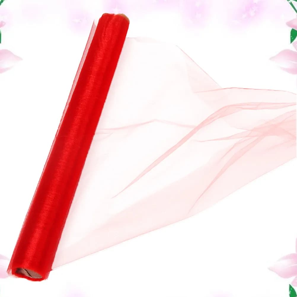 1 Pezzo Rotolo di Garza Trasparente da 10M per Matrimoni, Decorazione Fai da Te per Bouquet, Casa, Soggiorno, Camera da Letto, Arco, Porta, Sfondo Palcoscenico
