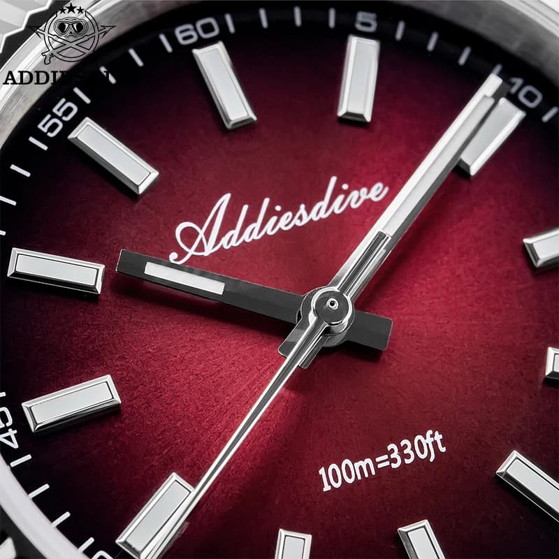 ADDIESDIVE Men's Watch at the 36mm Quartz, Luxury Sapphire Glass, Super Bright, 100m Waterproof, Stainless Steel Strap AD2073