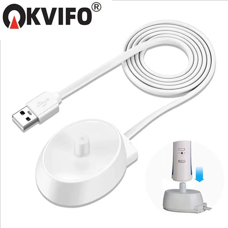 USB charger KVIFO suitable for Oral B series 3 4 5 6 Pro 1000 3000 5000 waterproof inductive charging base