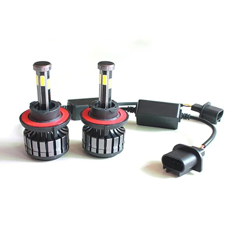 H7 LED Mini Canbus 6 sides 3D 360 degree H4 H1 HB3 HB4 Turbo Bi Projector Lens Light H11 9005 Car Headlight Bulb Auto Fog Lamp