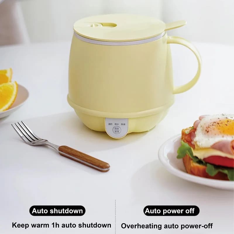 Multi-function Electric Roasted Cup Hot Milk Thermos 220V 500ml Mini Electric Kettle Office Smart Health Cup Heating Cup