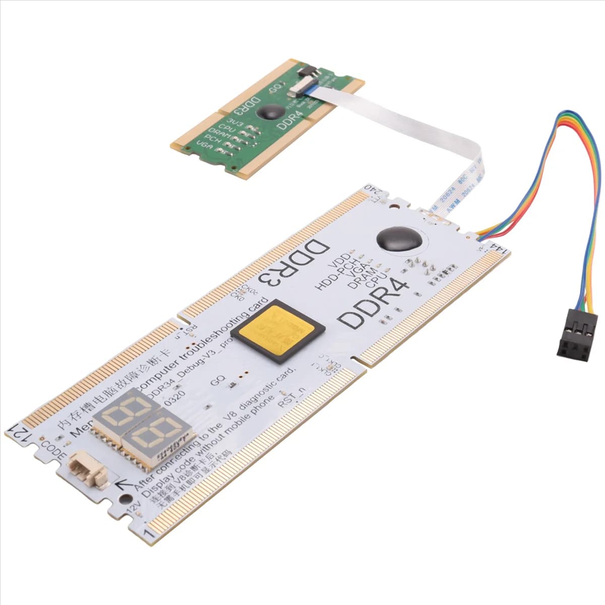 Vendita calda Laptop/Desktop Scheda madre Slot di memoria DDR3/DDR4 Analizzatore diagnostico Scheda di test Notebook per riparazione DDR3/4