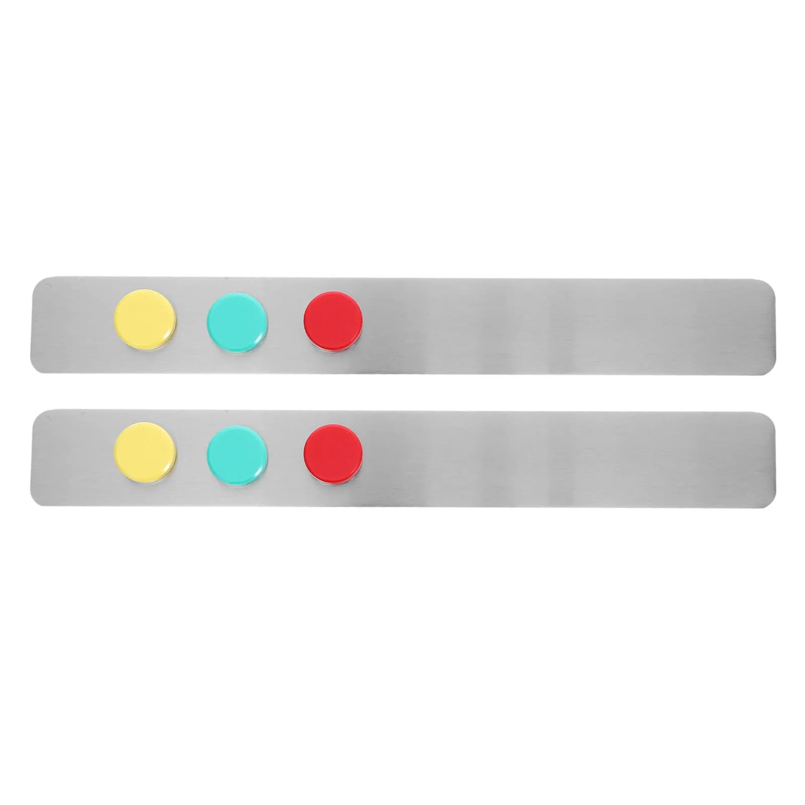 2 Pezzi Strisce Magnetiche Adesive per Bacheca, Strisce in Ferro con Chiusura Magnetica per Esposizione Memo in Scuola, Aula, Ufficio