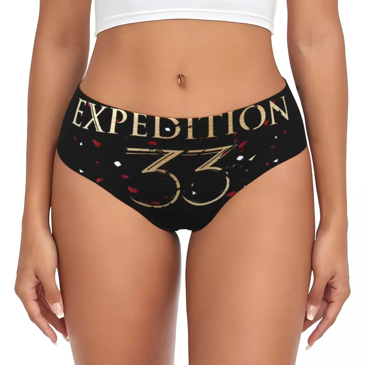 Custom Video Game Clair Obscur Expedition 33 Slip da donna elasticizzati e comodi, pantaloncini, mutandine, slip a pantaloncino