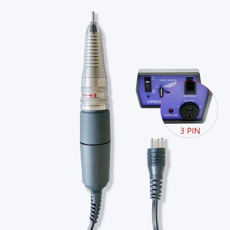 UP200 maniglia per macchina per nail art penna per manicure elettrica con nucleo a 3 pin 35000 giri/min manipolo per trapano elettrico per unghie strumenti per pedicure per nail art