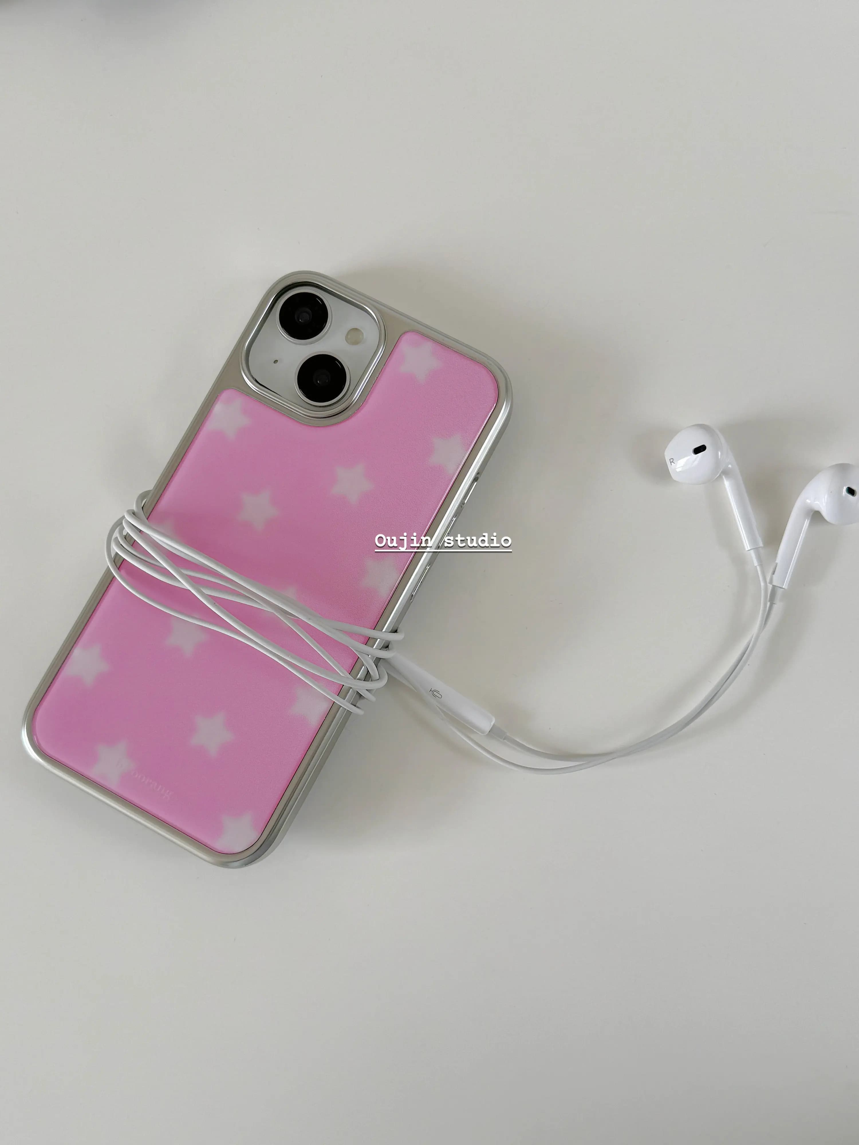 Coreano Ins Stile Nicchia Design Ragazza Rosa Cute Star Cassa Del Telefono Per Samsung Galaxy S23 S24 S25 S26 FE PLUS ULTRA EDGE Resina Casting