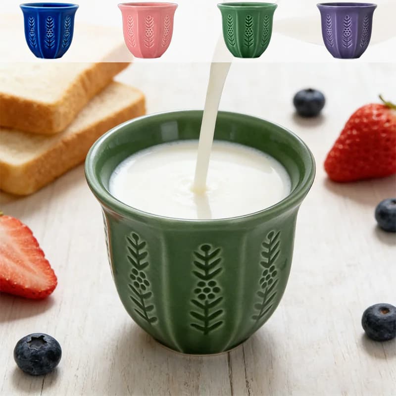 100/180/250ml Embossed Tulip Arabic Middle Eastern Style Ceramic Coffee Cup for Tea Hot Chocolate Cappuccino Mugs Coffee Cups