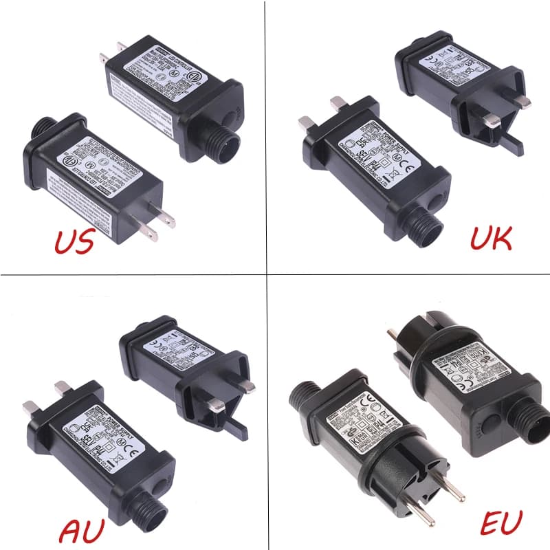 8 Functional SELV LED Lamp Driver Switch Adapter EU | US | UK | AU Plug Laser Lighting Power Supply 6W DC 30/31V