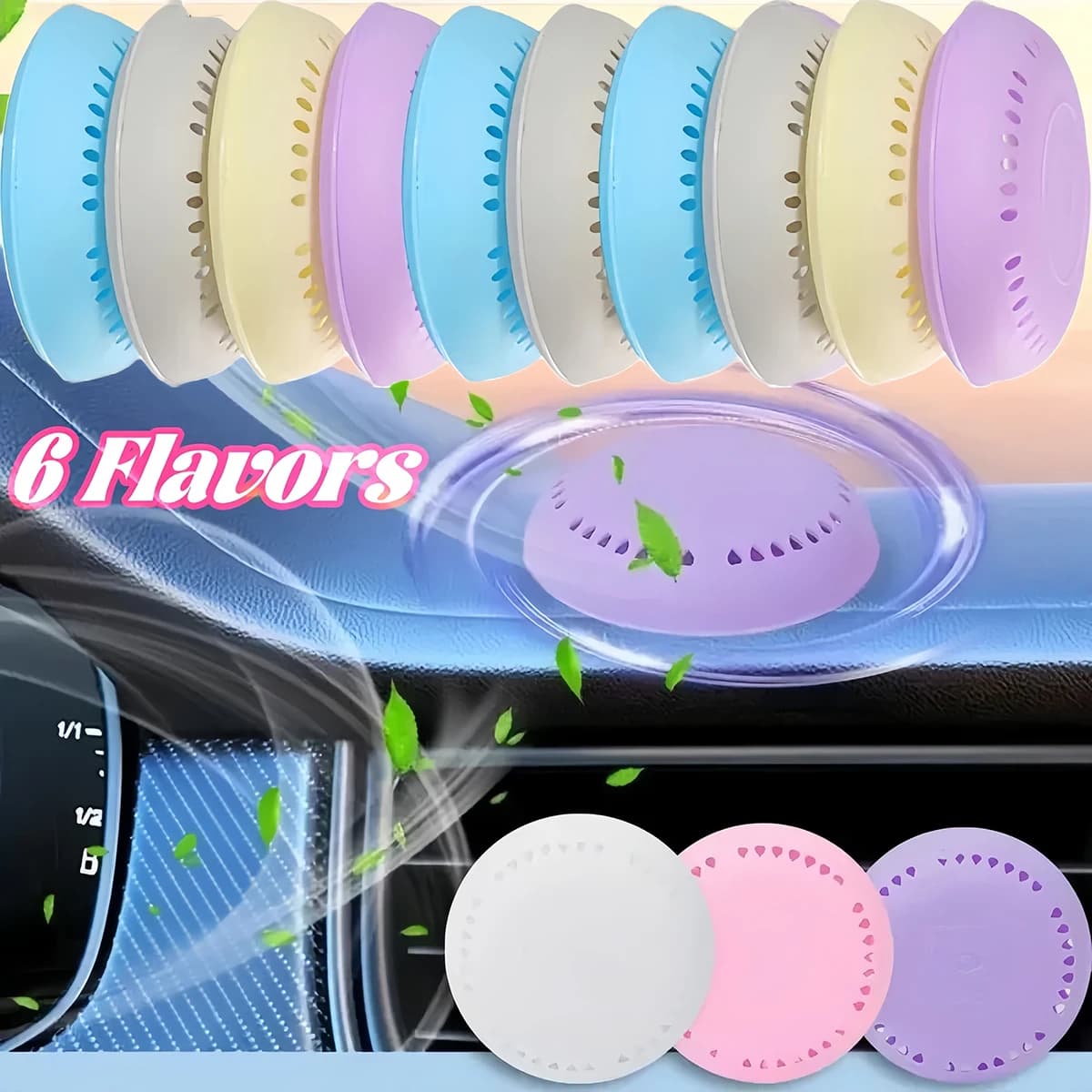 12 SET Car Deodorant Toilets Aromatherapy Long-Term Deodorization Deodorant for Round Solid Environment Interior Interior Accessories for Car