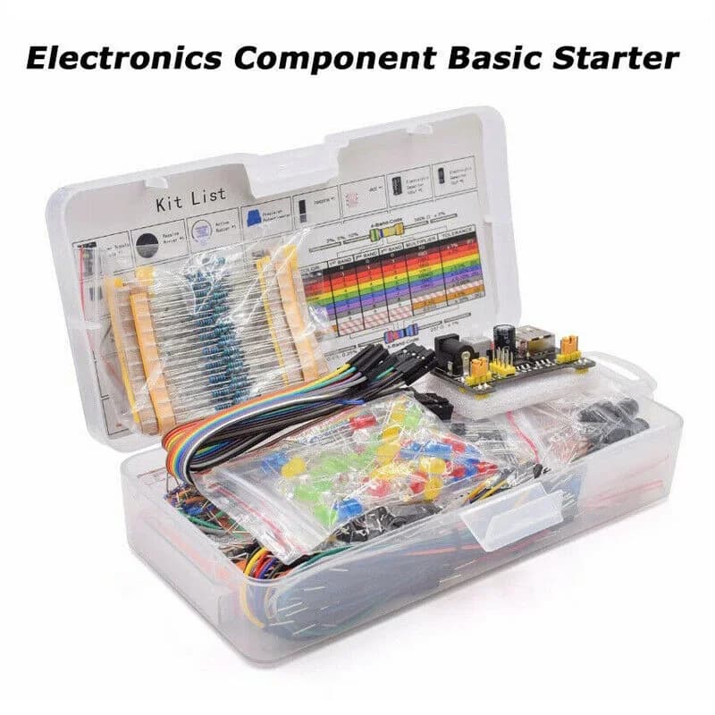 Componente kit iniziale con scatola 1 set 830 Resistore cavo breadboard Componenti elettronici Kit resistore per Arduino