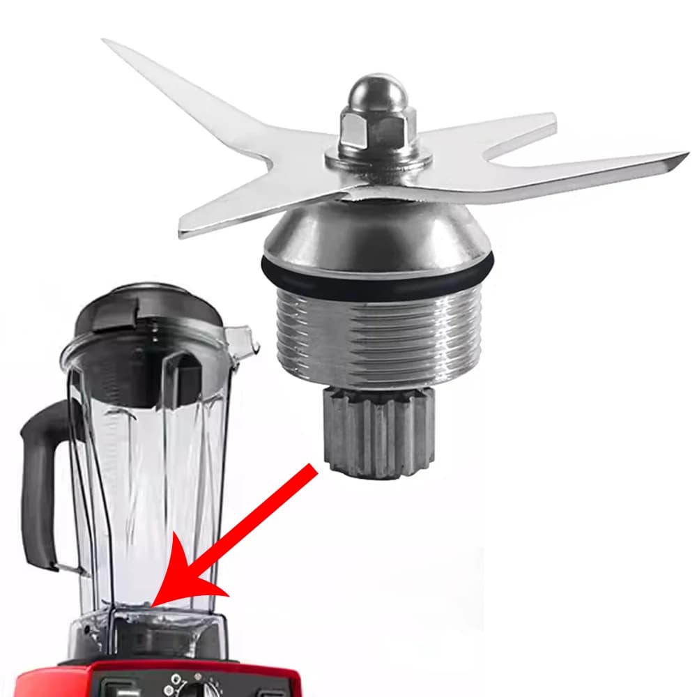 1 Pezzo Lama di Ricambio in Acciaio Inox per Frullatore, Compatibile con Vitamix 7500 750 780 5300, Lama per Frullatore da 64 once