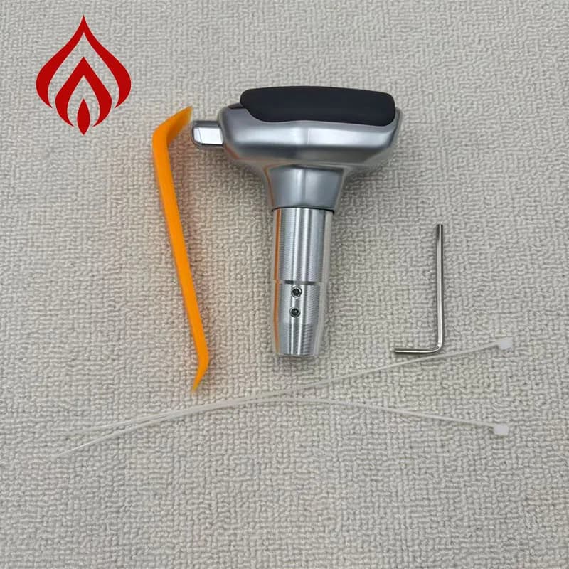 Modified Carbon Fiber Dip Shift Knob with Button Gear Stick Handle Lever for Renault Koleos QM5 Kajar 2011 2016 Accessories
