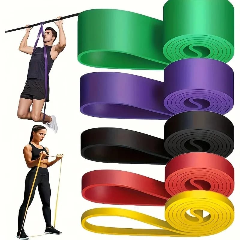 Set of resistance bands Straps for pulling Phases for assistive tractions Exercise straps Leg exercises for gym Fitness workout equipment at home