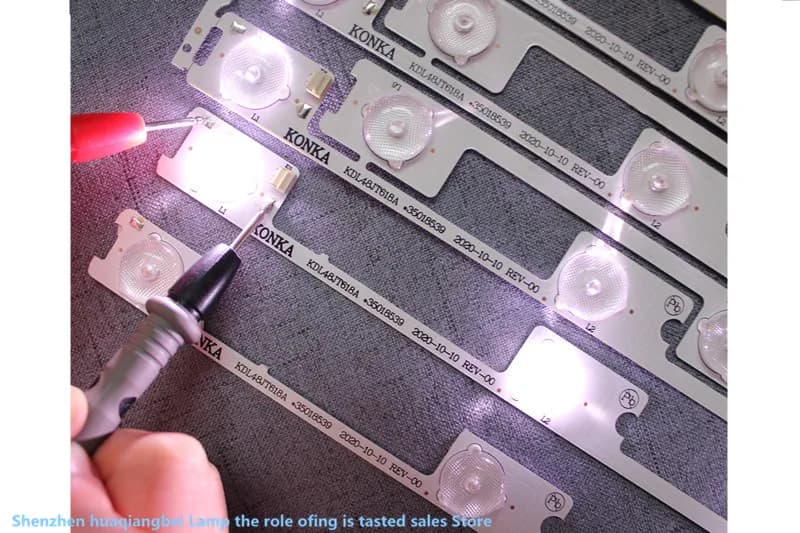 PER 100% Nuovo LED Strip Bar Retroilluminazione per KONKA KDL48JT618A KDL48SS618U 35018539 35018540 6 luci LED (6 V) 442 mm