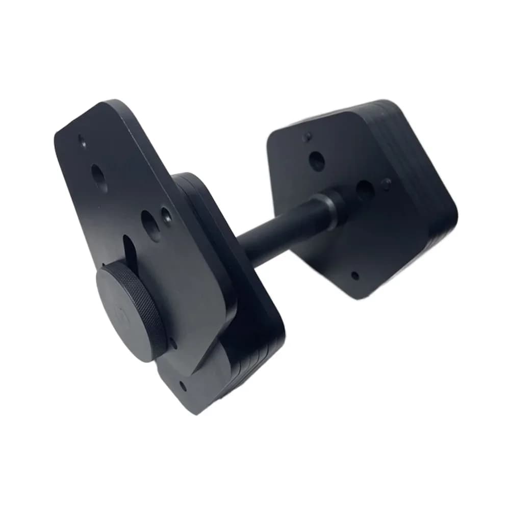 Manubrio Regolabile in Acciaio per Palestra Domestica da 24Kg a 36Kg, Pesi Liberi Quadrati/Decagonali in Ferro Rivestito in Gomma con Inserto da 80Lb (40Kg)