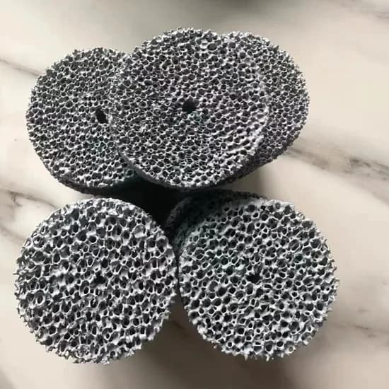 Filtro in Schiuma Ceramica SiC Personalizzato - Per Fotocatalizzatori, Acciaio Fuso, Rame e Leghe Metalliche