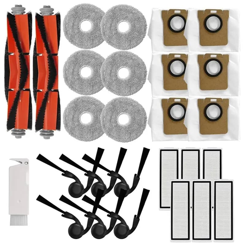 Accessori di ricambio per parti di ricambio Xiaomi Robot Vacuum 5 5 Pro, spazzole laterali principali, filtri HEPA, sacchetti per mocio