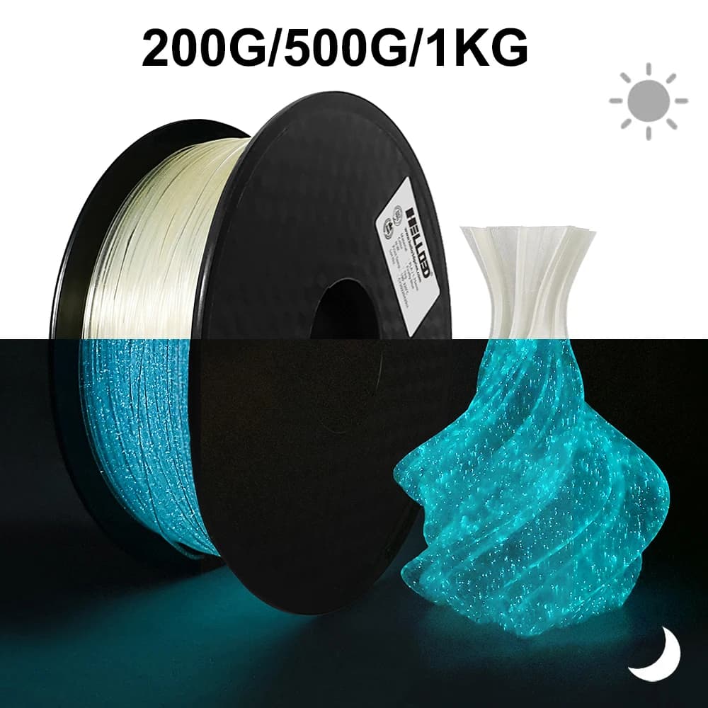 PLA Filament for 3D Printer 200G 500G 1Kg, Bright Blue Lip Effect, 1.75mm, 3D Printing Material and Sublimation, Green Puppy
