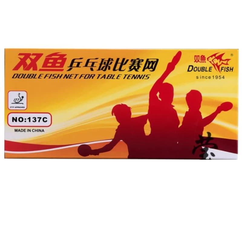 Rete da ping pong con doppio pesce 137C, racchetta da ping pong, solo rete, non ha supporto