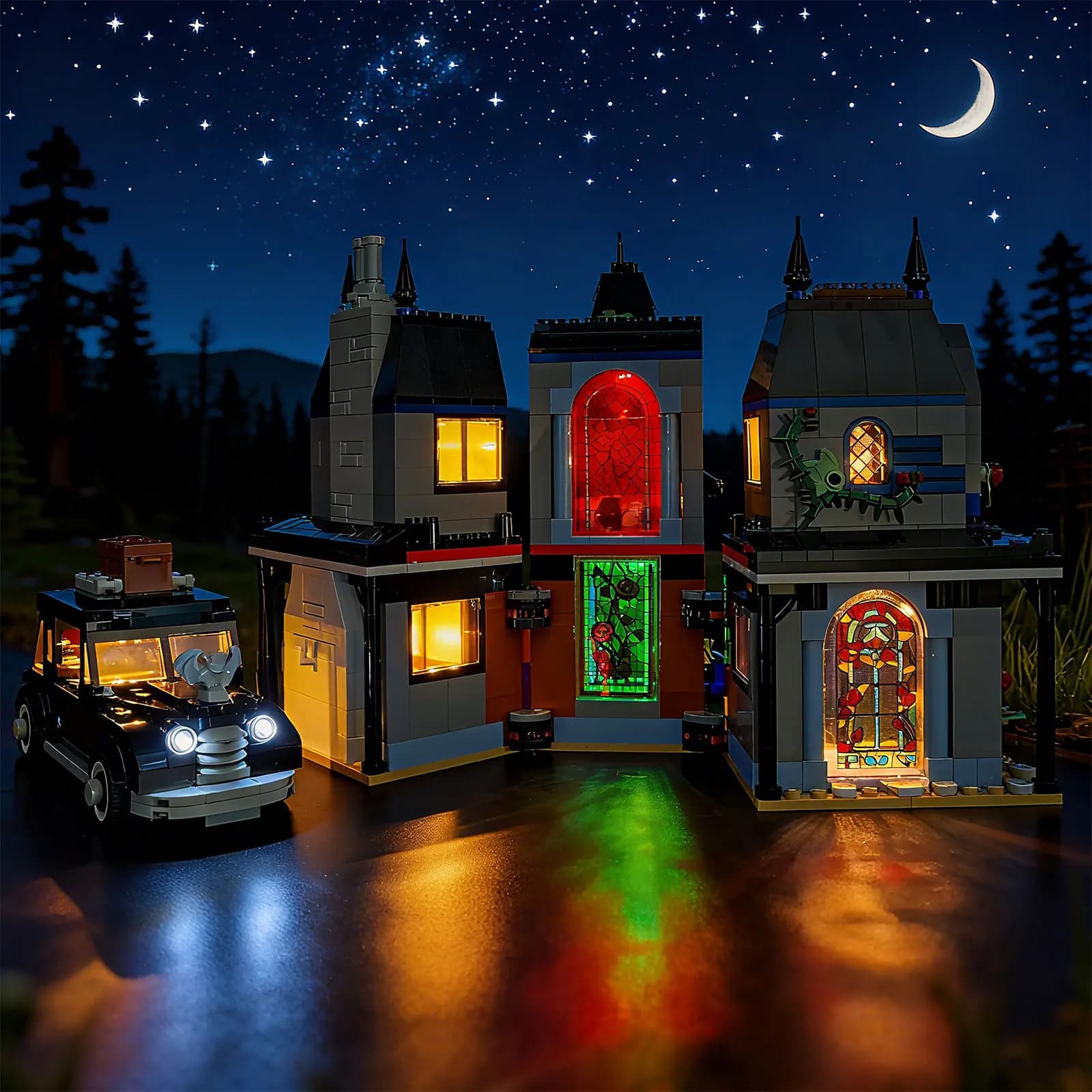 LYBMTWF Kit di illuminazione a LED compatibile con il modello Lego 76786 Manor (NON includere elementi costitutivi)