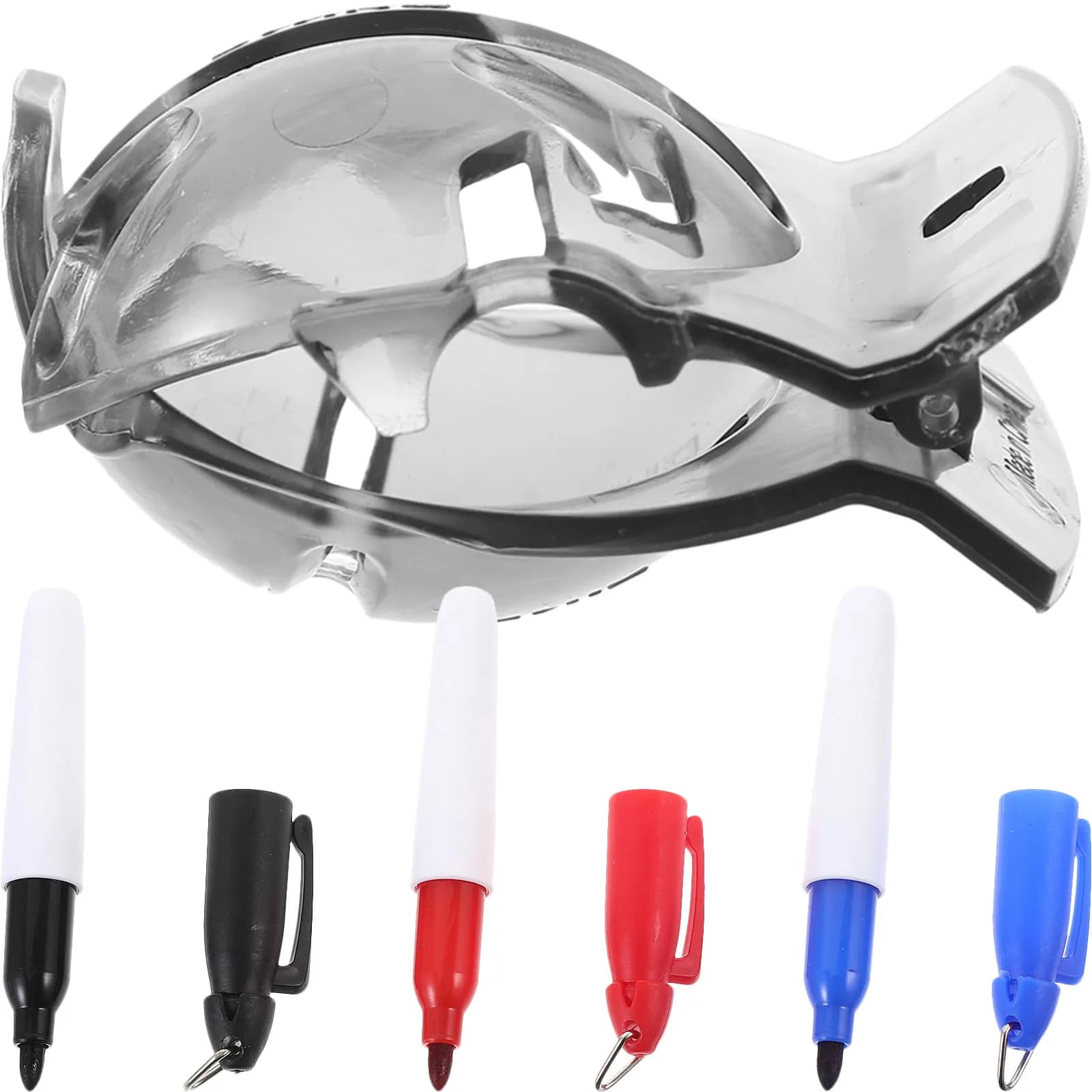 Set di 1 Marcatore per Palline da Golf, Strumento di Allineamento di Lunga Durata, Ausilio Portatile per l'Allenamento del Golf, Accessorio per Putting Preciso all'Aperto