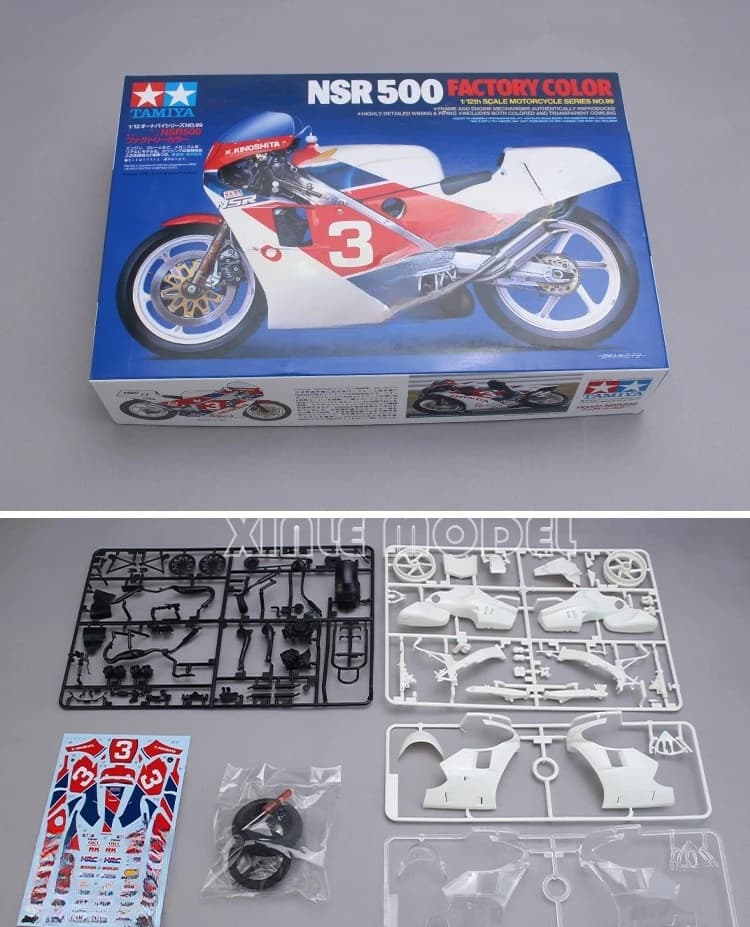 Kit di modellazione TAMIYA 1/12 moto 14099 NSR500 Kit di giocattoli fai da te in scala di assemblaggio colore di fabbrica