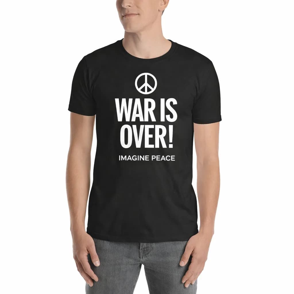 T-shirt unisex con dichiarazione di protesta pacifica per gli attivisti