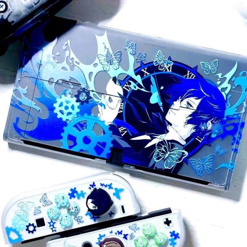 Makoto Yuki Hard Protective Case Semi Transparent Persona 3 Pattern Compatible With Switch 2 Oled Lite Game Console Cover