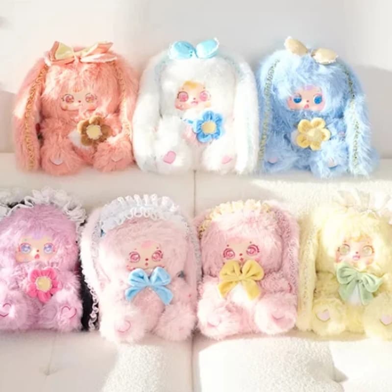Genuine Samuel Rabbit Elf Series Vinyl Doll Blind Box 6 Regular 1 Hidden Cute Bunny Bag Pendant Sleep Buddy Mystery Gift For Kids