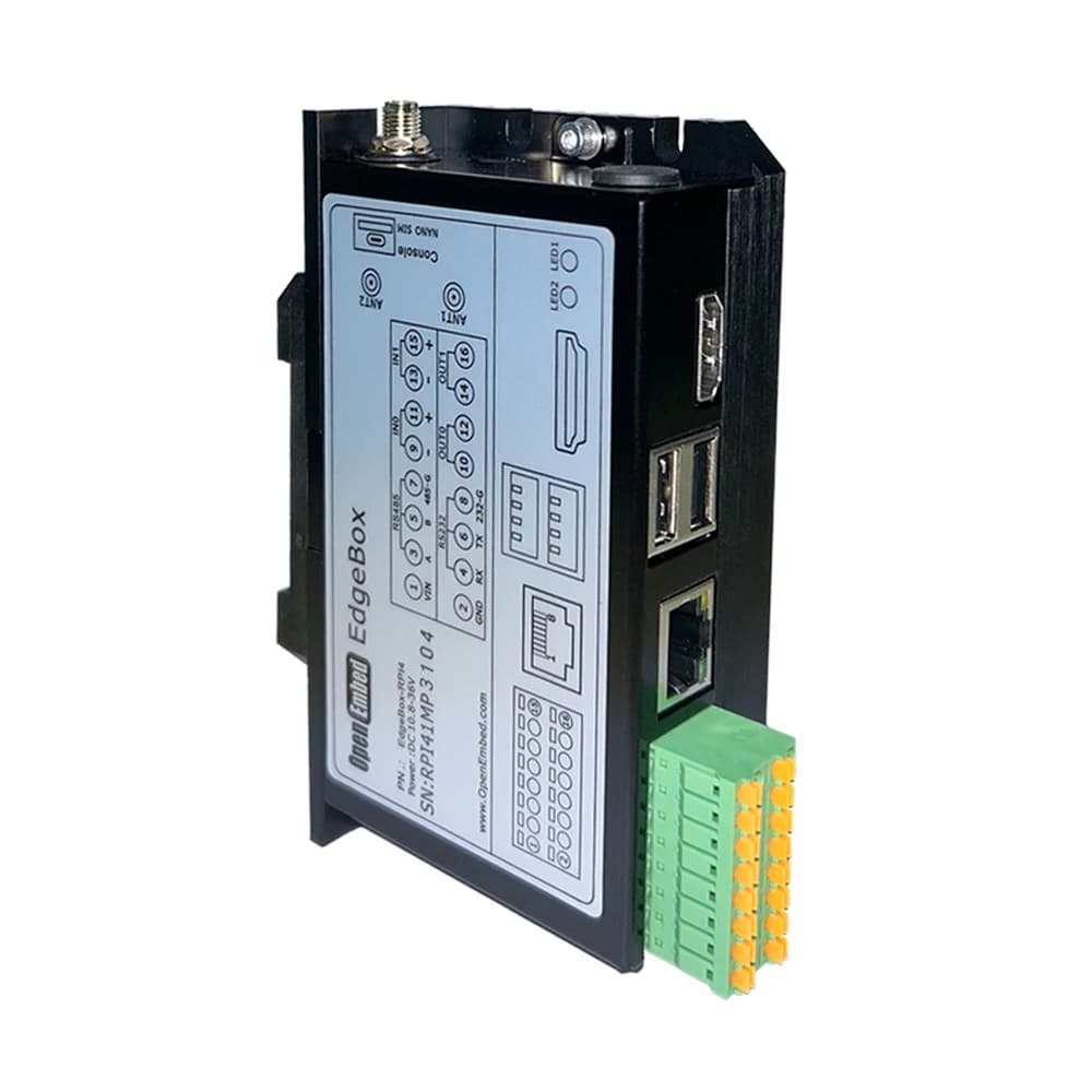 Host controller PLC basato su Raspberry Pi, PLC di controllo logico programmabile Edgebox-rpi4 Esp200 RTU IOT