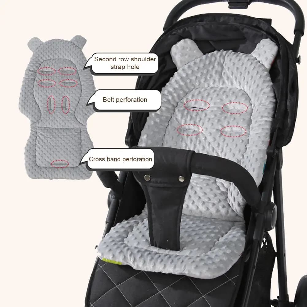 Baby Stroller Seat Cushion Cotton Infant Double-sided Seat Pad Thick Warm Universal Child Cart Mattress Mat Stroller Accessories