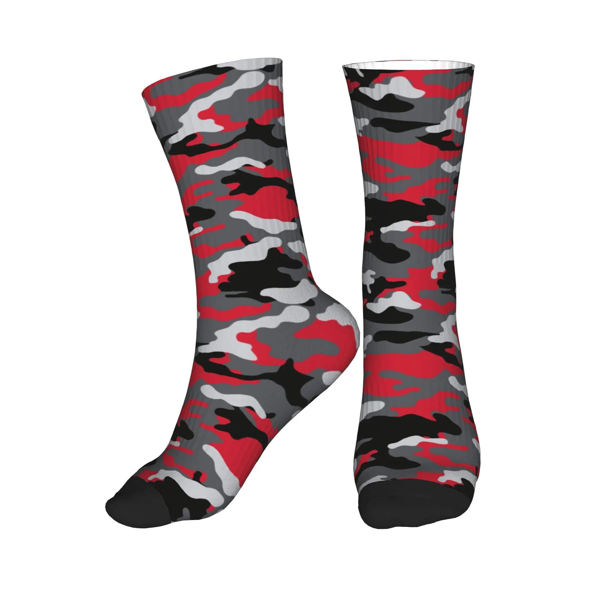 Modern urban camouflage socks Harajuku for men and women, sports socks with hot 3D print