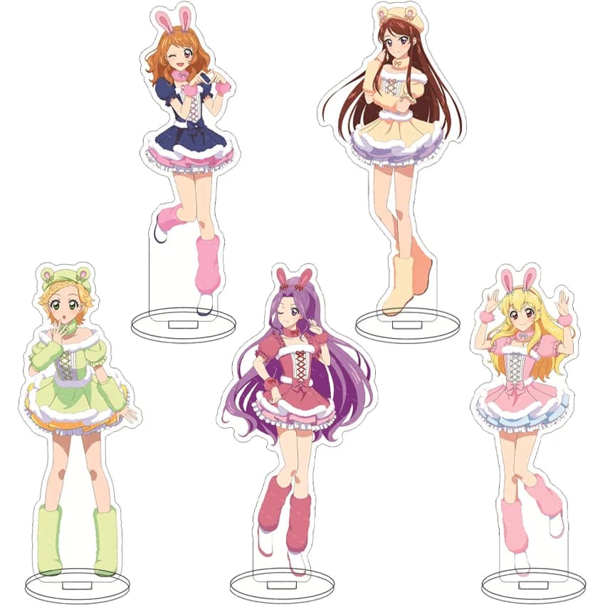 16CM Anime Figure Aikatsu! Hoshimiya Ichigo Kiriya Aoi Shibuki Ran Kanzaki Mizuki Oozora Akari Cos Acrylic Stand Ornaments Gift