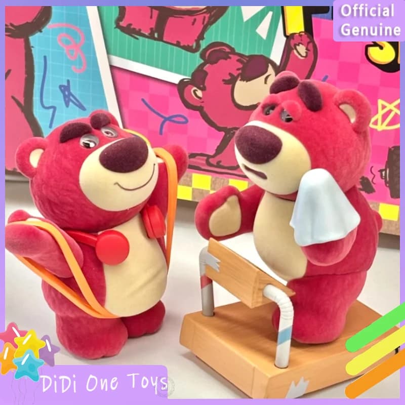 Genuino Lotso Get To Know Fitness Series Blind Box Floccaggio Collezione carina Ornamento da tavolo Tendenza moda Regalo Ragazza