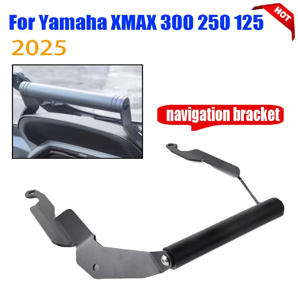 2025 Per YAMAHA XMAX 300 250 125 X-MAX XMAX300 Parti Del Motociclo Staffa di Navigazione GPS Supporto Del Basamento Del Telefono Manubrio Estensione