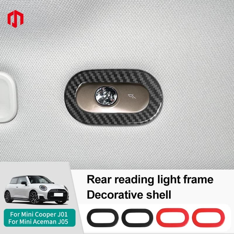 Sedile posteriore Luce di Lettura Cornice Decorativa di Copertura Borsette Per Mini Cooper E/SE J01 EV Aceman J05 2024 2025 Accessori Per Interni Auto