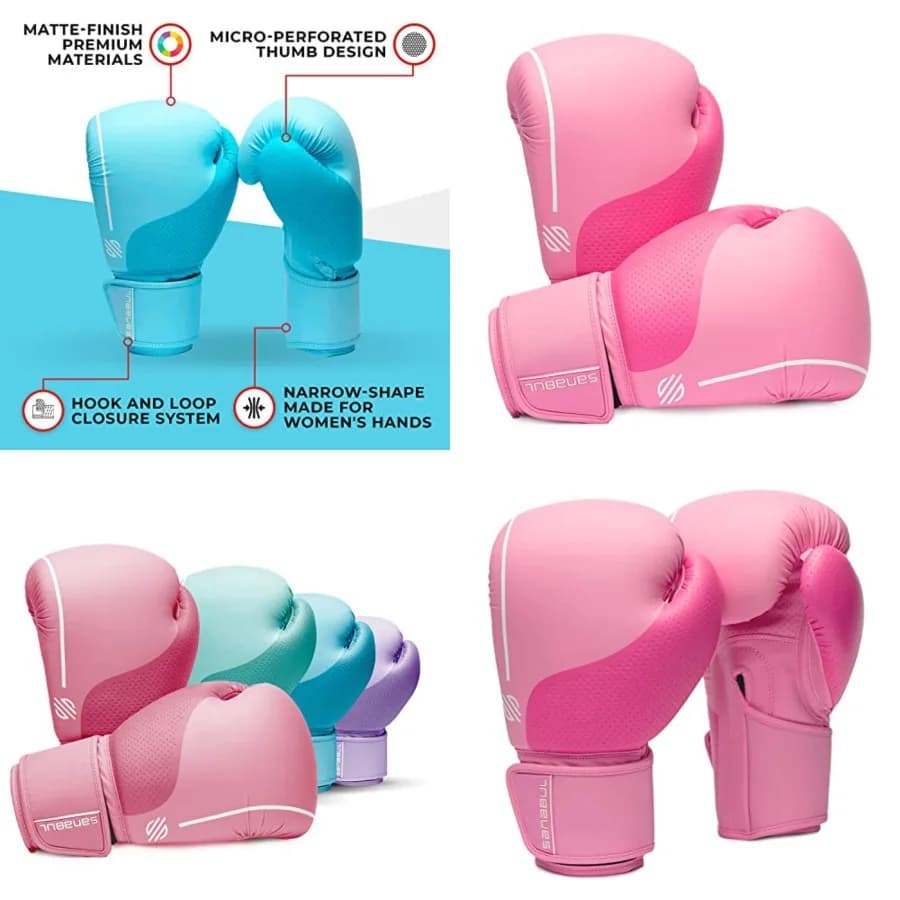 Guantoni da Boxe a Forma di Uovo di Pasqua per Donne, Guanti Professionali per Allenamento MMA, Kickboxing e Muay Thai, per Sparring e Allenamento con Sacco