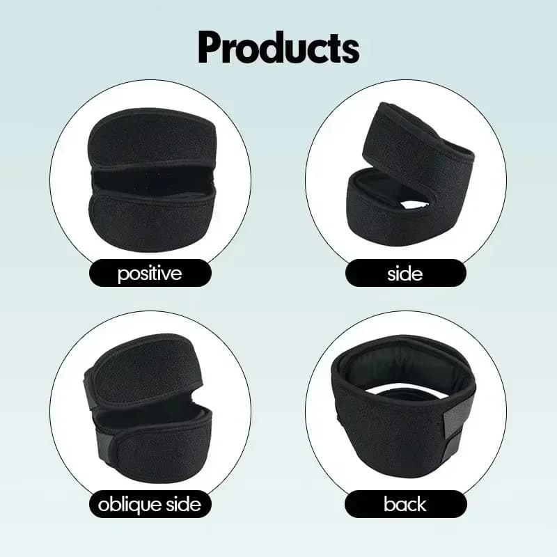 1 Pezzo Ginocchiera Elastica Pressurizzata con Supporto e Imbottitura, Protezione per Ginocchio per Basket, Tennis, Ciclismo