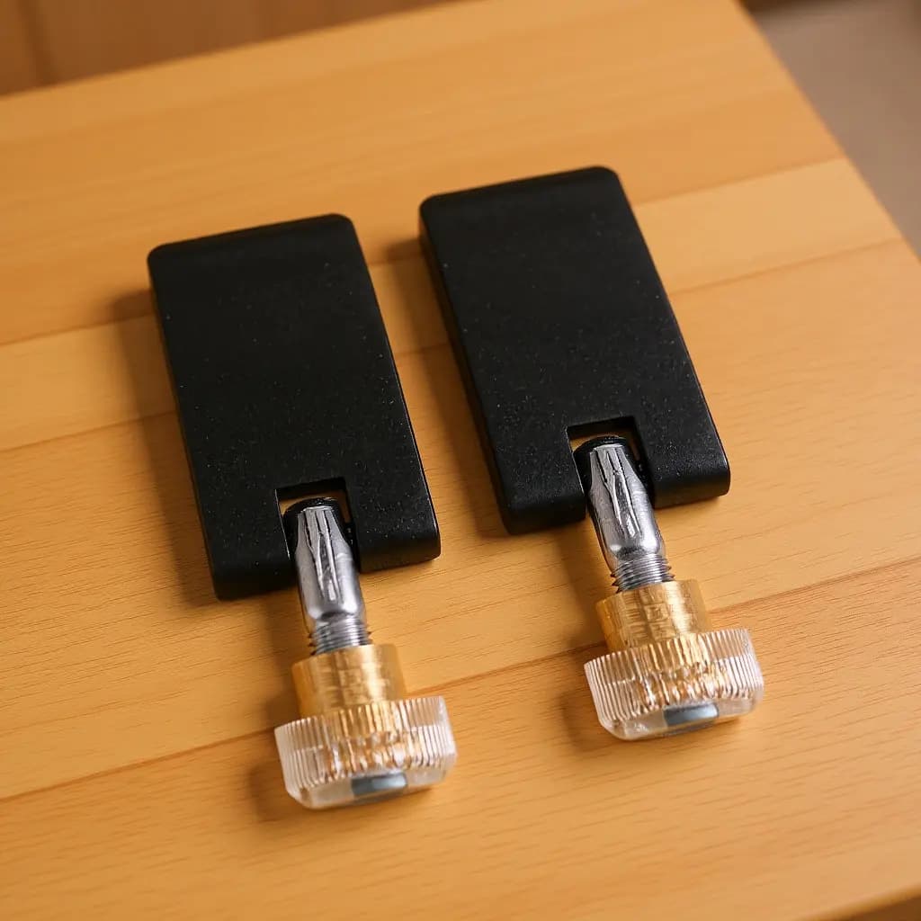2Sets Mountaineering Pole External Lock Trekking Stick Fastener Walking Cane Clip Universal Compatibility Easy Install