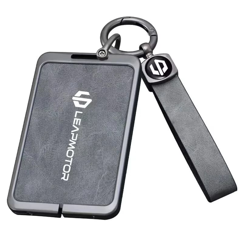 Zinc alloy car NFC card remote key protective cover box, suitable for Leapmotor C10, C11, C16 car keychain interior accessories