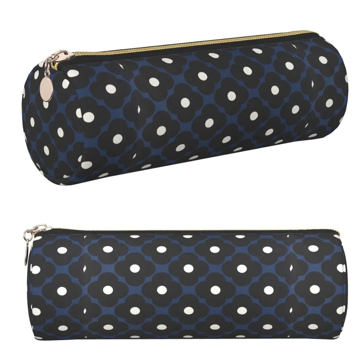 Orla Kiely Flowers Abstract Pencil Case Pen Holder Cylinder Pen Box Pencil Bag for Kids Stationery Supplies