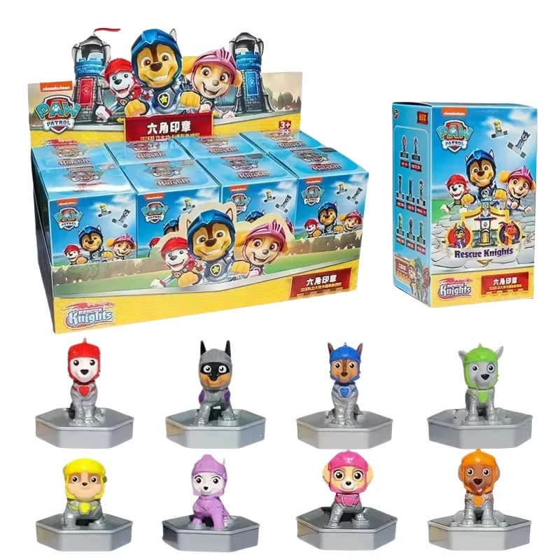 PAW Patrol Seal Series Blind Box Anime Action Figurine Claw Chase Rocky Rubble Sweetle Desktop Model Ornaments Toys Gifts