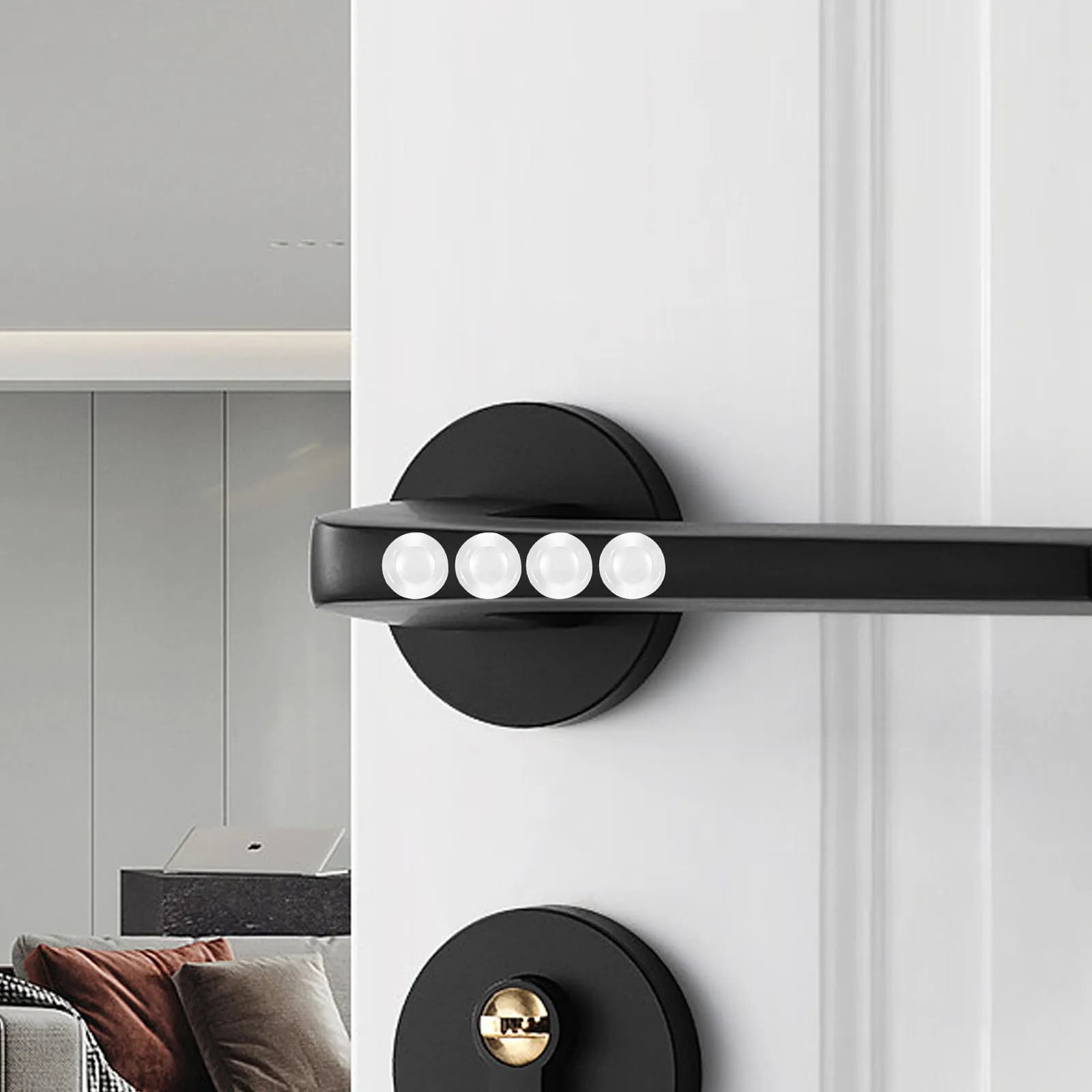 50 Pezzi di Paracolpi in Silicone Adesivi Resistenti per Armadi, Cassetti, Porte, Cornici, con Funzione di Assorbimento Acustico e Ammortizzazione