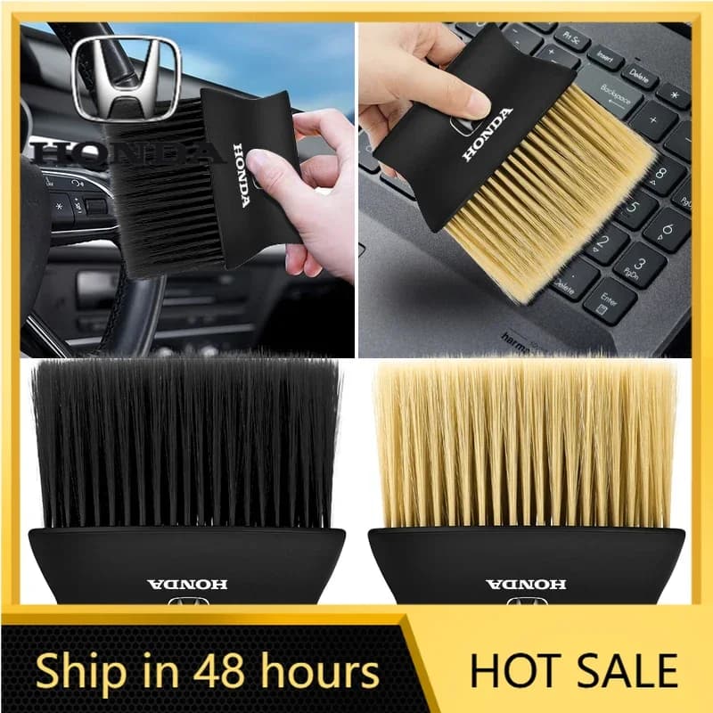 Car accessories, soft brush for car interior cleaning, dashboard cleaning brush and air conditioning vents, for Honda Civic Dio Crv Fit CR-V