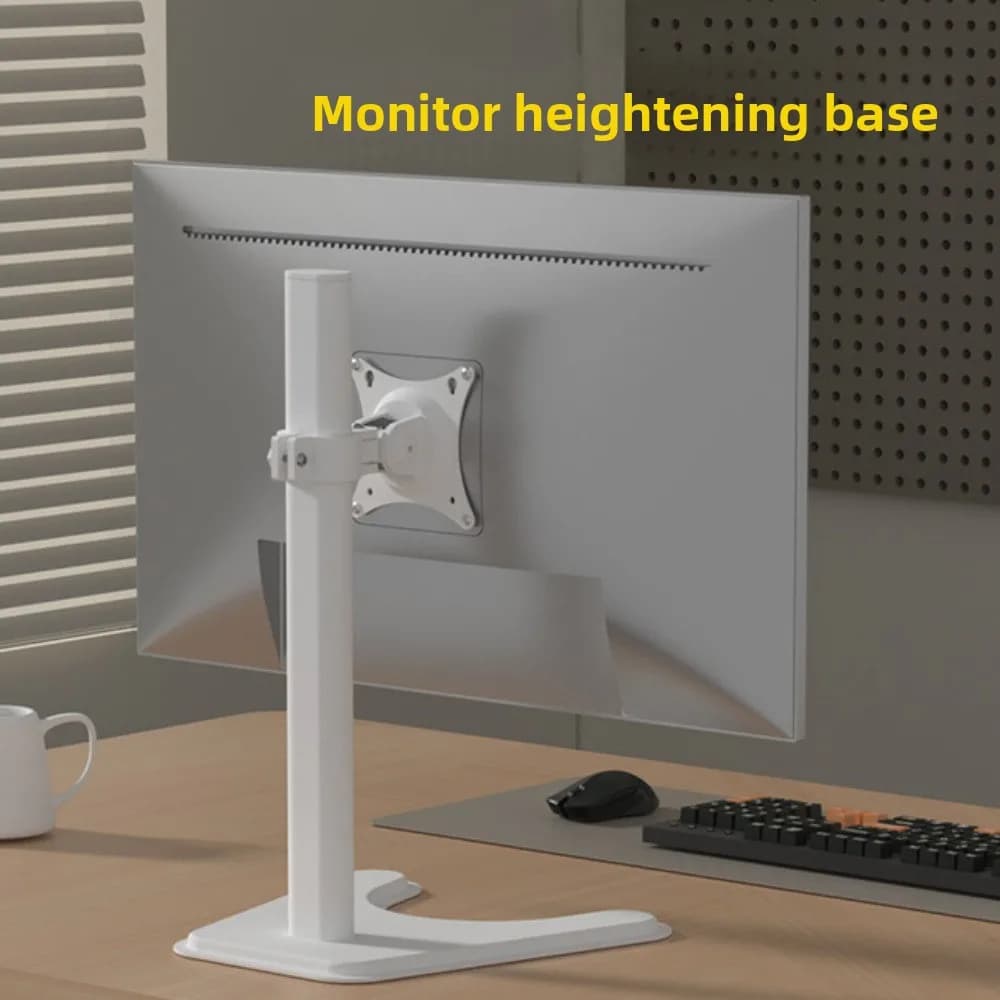 Adjustable Support for Desk Monitor 14-27 Inch, Base Grande, Stand for Portable Monitor with Height Increase