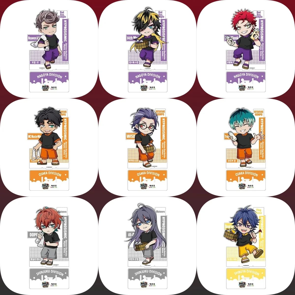 10 cm Divisione Rap Battle Supporto acrilico Personaggi caratteristici Ornamenti Accessori Collezione di merci Natale G